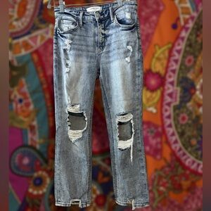 Lovervet Blue Ankle Cropped Jeans